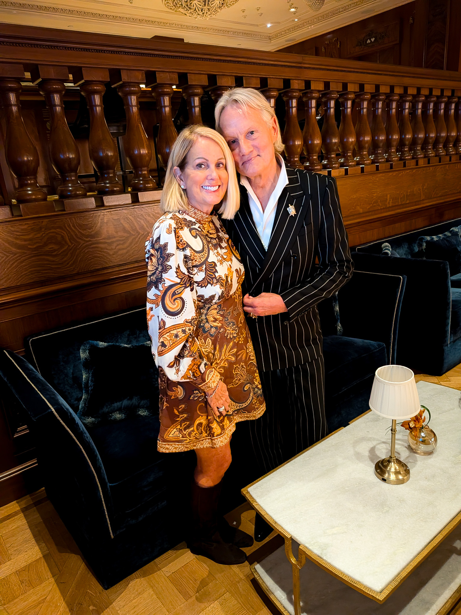 Lori caught upf with her cohost from Say Yes to the Dress: Atlanta at the Plaza Hotel in NYC to celebrate Monte's birthday